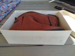 Scarpe donna in pelle marrone