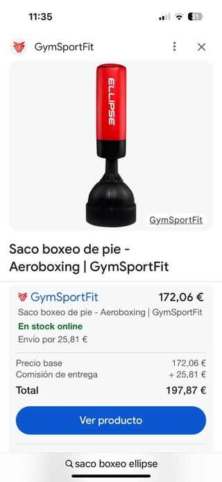 Saco de boxeo de pie, aeroboxing