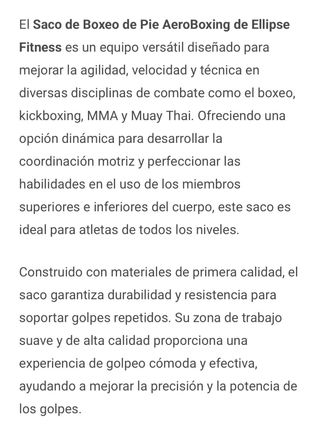Saco de boxeo de pie, aeroboxing