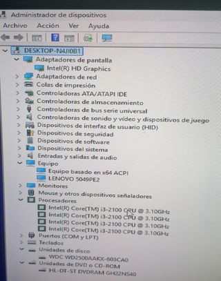 Ordenador i-3 W11 8gb. Wifi