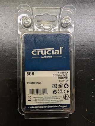 Crucial 8GB DDR4 3200MHz SODIMM RAM