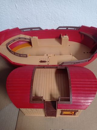 Barco Playmobil Rojo