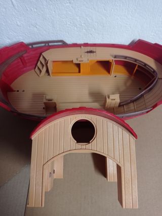 Barco Playmobil Rojo