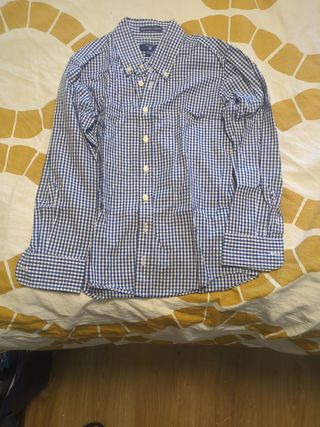 Camisa Gant niño cuadros azul