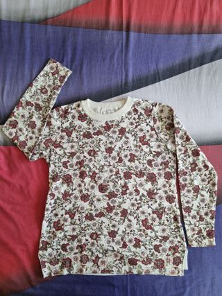 Jersey Cortefiel estampado rosas