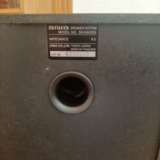 Pareja Altavoces Aiwa Madera Marrón/Negro