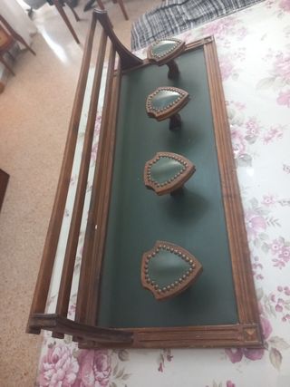Perchero Vintage Madera y Tela B. PAJARITOS RENFE
