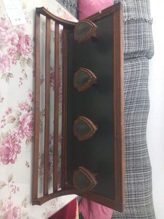 Perchero Vintage Madera y Tela B. PAJARITOS RENFE