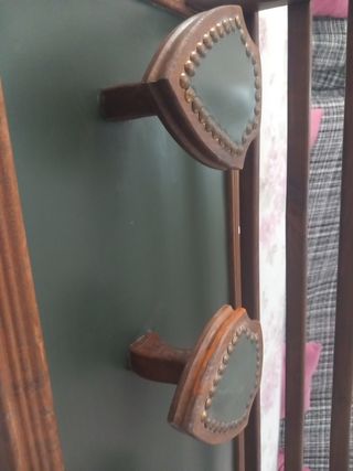 Perchero Vintage Madera y Tela B. PAJARITOS RENFE