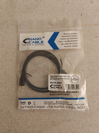 Cable Micro HDMI Nano Cable 0.8m