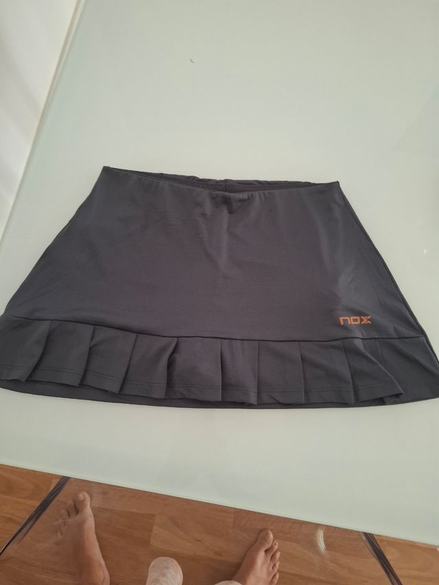 Falda pantalón tenis Nox gris