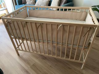 Cuna Ikea Sniglar + Colchón y Protector NUEVO