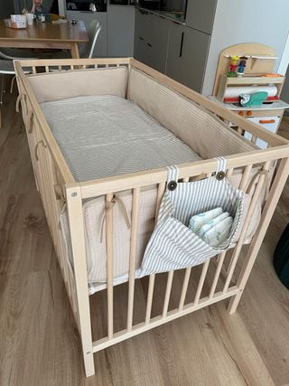 Cuna Ikea Sniglar + Colchón y Protector NUEVO