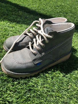 Botas caña alta piel para niños 