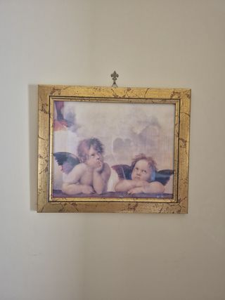 Quadro vintage con angeli