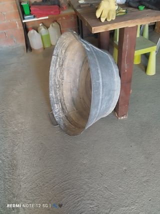 Barreño de zinc grande