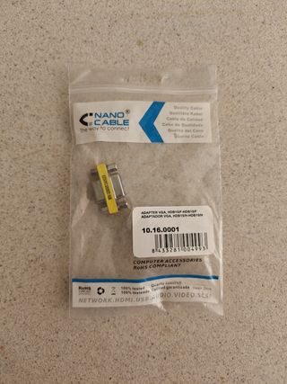 Adattatore VGA con cavo nano HDB15/F-HDB15/F