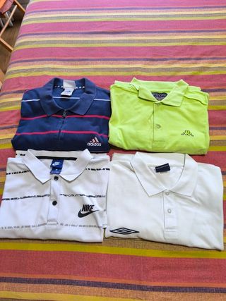 4 polos de Marca deoirtiva