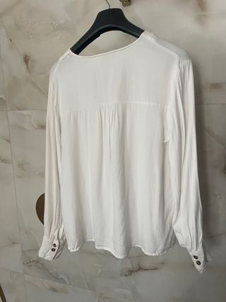 Blusa Blanca Mango Talla M