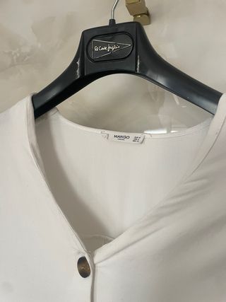 Blusa Blanca Mango Talla M