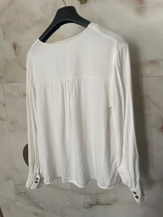 Blusa Blanca Mango Talla M