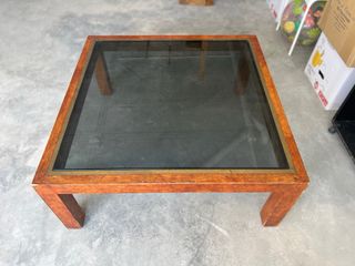 Mesa de centro madera y cristal
