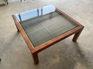 Mesa de centro madera y cristal