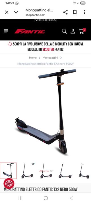 Monopattino elettrico nuovo con scatola 