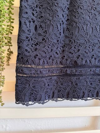 Vestido Massimo Dutti encaje azul a estrenar 