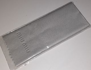 Panno Pulizia Occhiali Miu Miu Grigio Originale