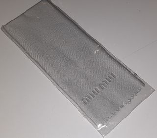Panno Pulizia Occhiali Miu Miu Grigio Originale