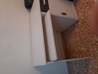 Escritorio madera blanco y marrón