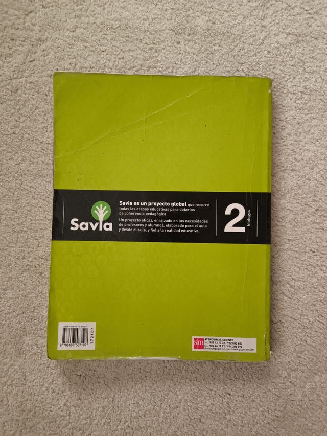 Biología. 2 Bachillerato. Savia