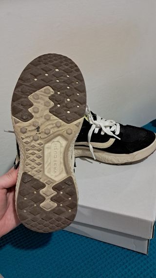Scarpe Vans Beige/Nero Usate Poco