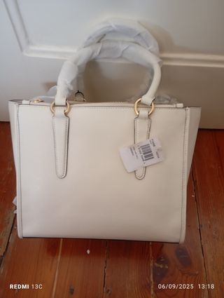 Mala Coach Branca Mão e Tiracolo