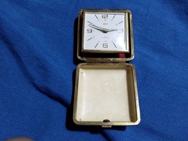 Reloj despertador antiguo ASCO 2 Jewels