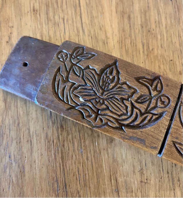 Blocco in legno per timbrare 3 motivi /CINA