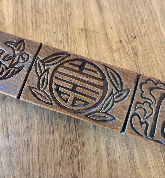 Blocco in legno per timbrare 3 motivi /CINA