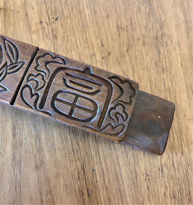 Blocco in legno per timbrare 3 motivi /CINA