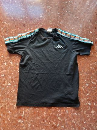Camiseta Kappa Negra con Logo