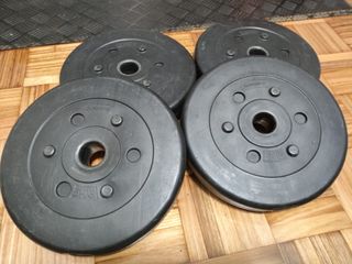 Discos de vinilo para pesas 5 kg  x4