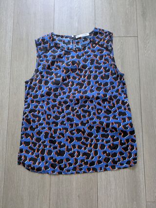 Blusa Sfera Estampada Azul Talla M