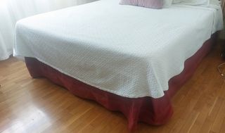 Colcha Piqué Blanca Cama 150cm