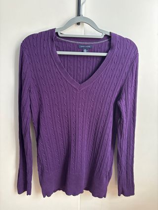 Maglione Tommy Hilfiger Viola Taglia L