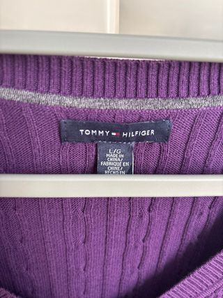 Maglione Tommy Hilfiger Viola Taglia L