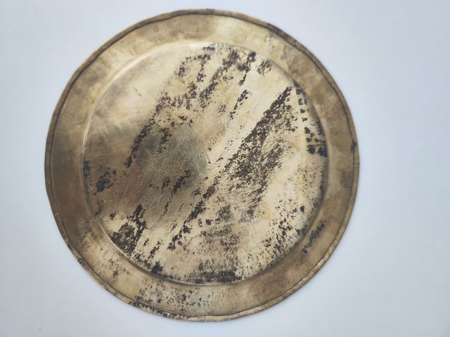 Plato decorativo latón vintage