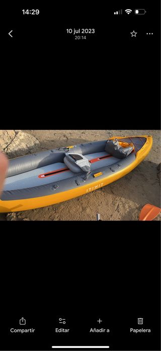 Kayak hinchable Tribord 2 plazas