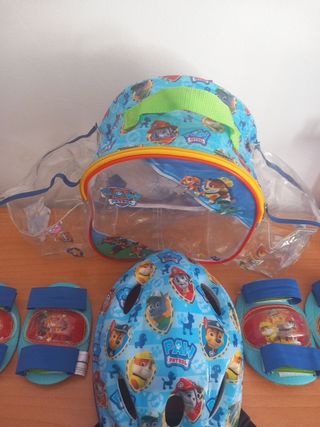 Casco y protectores Paw Patrol