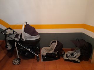 Trío Chicco: Silla, Capazo y Grupo 0