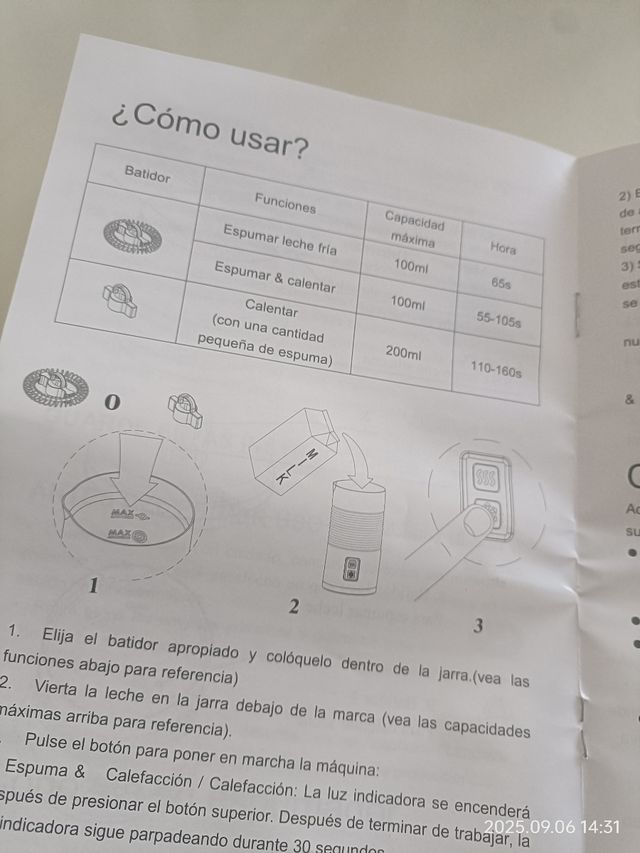 AICOOK Espumador Leche MMF-802-V2 Nuevo
